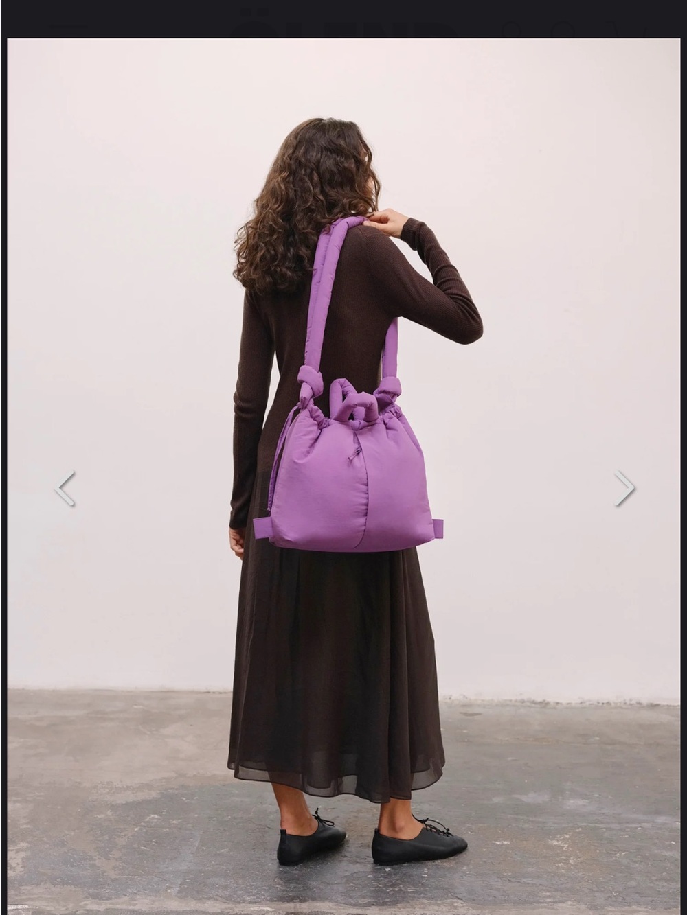 ÖLEND Grape Quilted Tote Bag - Picture 3 of 10